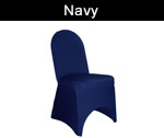 Navy Spandex Chair Covers
