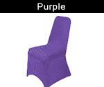 Purple Spandex Chair Covers